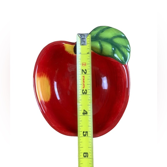 Plate Dish Bundle (2) Apple Theme Dishes - Perfect for Apple Slices and Dip! - Picture 5 of 7